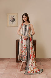 Resham Unstitched Cambric 3 Pcs Printed Suit D745